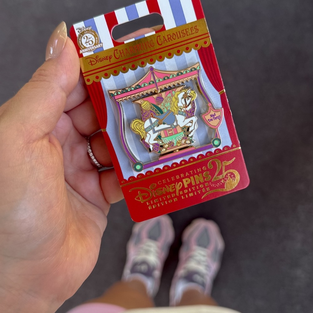 2025 Disney Parks Charming Carousels Mad Tea Party LE 2000 Pin NEW